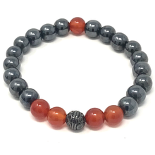 Load image into Gallery viewer, Hematite & Red Agate