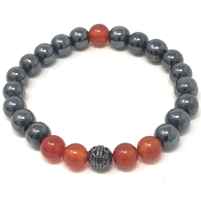 Load image into Gallery viewer, Hematite & Red Agate