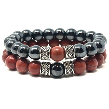 Load image into Gallery viewer, Set Red Jasper & Hematite