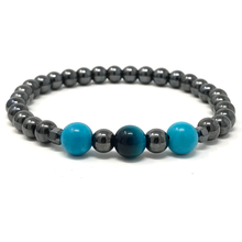 Charger l'image dans la galerie, Set Hematite & Turquoise
