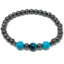 Charger l'image dans la galerie, Set Hematite & Turquoise