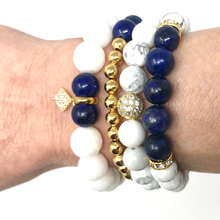 Load image into Gallery viewer, Howlite & Lapis Lazuli Jewelry set