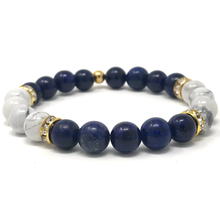 Load image into Gallery viewer, Howlite & Lapis Lazuli Jewelry set
