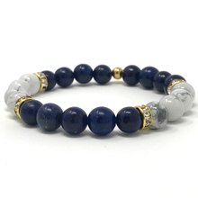 Load image into Gallery viewer, Howlite & Lapis Lazuli Jewelry set