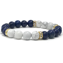 Load image into Gallery viewer, Howlite & Lapis Lazuli Jewelry set