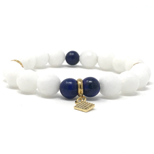 Load image into Gallery viewer, Howlite & Lapis Lazuli Jewelry set