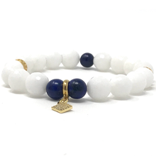 Load image into Gallery viewer, Howlite & Lapis Lazuli Jewelry set