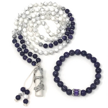 Load image into Gallery viewer, Purple Charoite with crystal bead