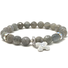 Load image into Gallery viewer, Labradorite & Howlite Jewelry set