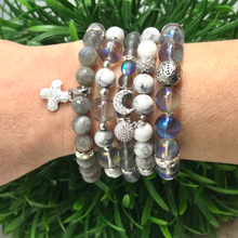 Load image into Gallery viewer, Labradorite & Howlite Jewelry set