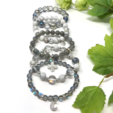 Load image into Gallery viewer, Labradorite & Howlite Jewelry set
