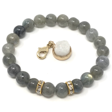Load image into Gallery viewer, Labradorite & Mother of Pearl Jewelry set