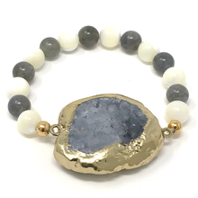 Load image into Gallery viewer, Labradorite & Mother of Pearl Jewelry set