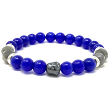 Load image into Gallery viewer, Labradorite & Sapphire Cat's Eye Jewelry set