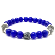 Load image into Gallery viewer, Labradorite & Sapphire Cat's Eye Jewelry set