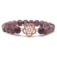 Load image into Gallery viewer, Set Lepidolite & Rose Quartz