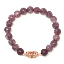 Load image into Gallery viewer, Set Lepidolite & Rose Quartz