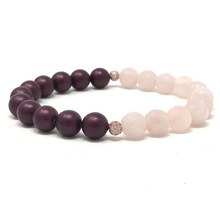 Load image into Gallery viewer, Set Lepidolite & Rose Quartz