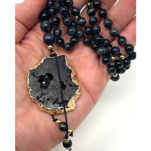 Load image into Gallery viewer, Dark Blue Tiger's Eye Mala