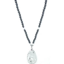 Load image into Gallery viewer, Hematite & Selenite Mala