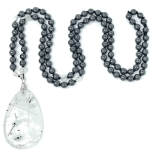 Load image into Gallery viewer, Hematite & Selenite Mala
