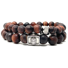 Charger l'image dans la galerie, Set Matte Red Tiger's Eye