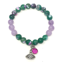 Load image into Gallery viewer, Muscovite & Green fire Agate set