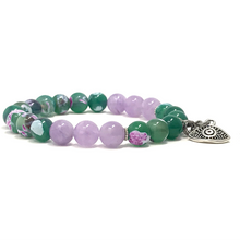 Load image into Gallery viewer, Muscovite & Green fire Agate set