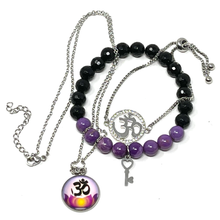 Charger l'image dans la galerie, Muscovite & Agate Jewelry set