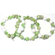 Load image into Gallery viewer, White Jade & Green Fusion Pearls