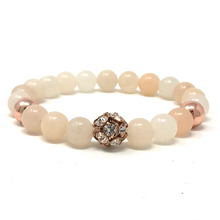 Load image into Gallery viewer, Set Bird's Eye Jasper & Peach Aventurine