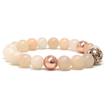 Load image into Gallery viewer, Set Bird's Eye Jasper & Peach Aventurine