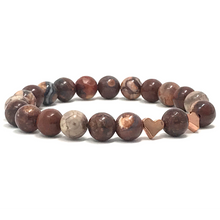 Load image into Gallery viewer, Set Bird's Eye Jasper & Peach Aventurine