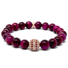 Load image into Gallery viewer, Morganite & Rose Tiger's Eye set