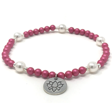Load image into Gallery viewer, White Jade & Swarovski Pearls Jewelry set