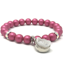 Load image into Gallery viewer, White Jade & Swarovski Pearls Jewelry set