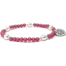 Load image into Gallery viewer, White Jade & Swarovski Pearls Jewelry set