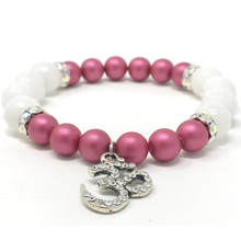 Load image into Gallery viewer, White Jade & Swarovski Pearls Jewelry set