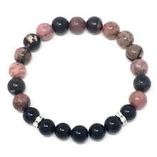 Load image into Gallery viewer, Set Rhodonite & Black Spinel