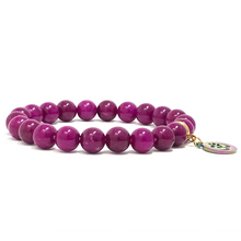 Load image into Gallery viewer, Purple Sugilite with OM charm
