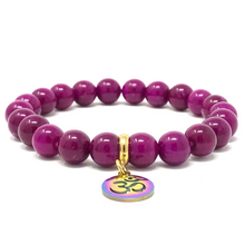 Load image into Gallery viewer, Purple Sugilite with OM charm