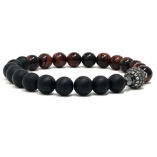 Charger l'image dans la galerie, Set Black Onyx & Red Tiger's Eye