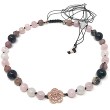 Load image into Gallery viewer, Rose Quartz, Rhodonite & Jasper Jewelry set