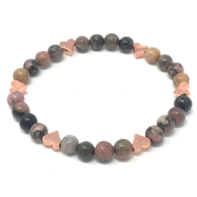 Load image into Gallery viewer, Rose Quartz, Rhodonite & Jasper Jewelry set
