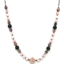 Load image into Gallery viewer, Rose Quartz, Rhodonite & Jasper Jewelry set