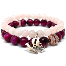 Load image into Gallery viewer, Morganite with love charm