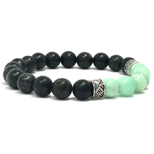 Load image into Gallery viewer, Green Chrysoprase & Serpentine