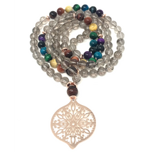 Load image into Gallery viewer, Smoky Quartz Mala Necklace