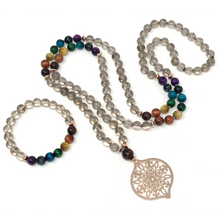 Load image into Gallery viewer, Smoky Quartz Mala Necklace