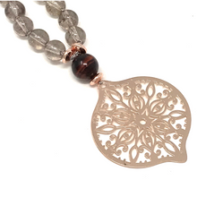 Load image into Gallery viewer, Smoky Quartz Mala Necklace